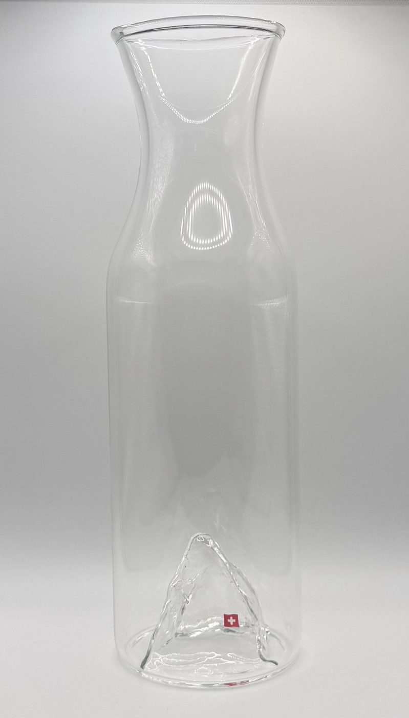 Wasserkaraffe Matterhorn aus handgefertigtem Glas
