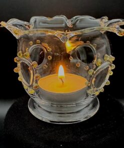 Kerzenschale, Räuchergefäss, Mundgeblasen, Glasbläserei