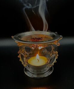 Kerzenschale, Räuchergefäss, Mundgeblasen, Glasbläserei