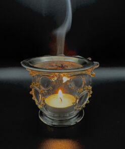 Kerzenschale, Räuchergefäss, Mundgeblasen, Glasbläserei